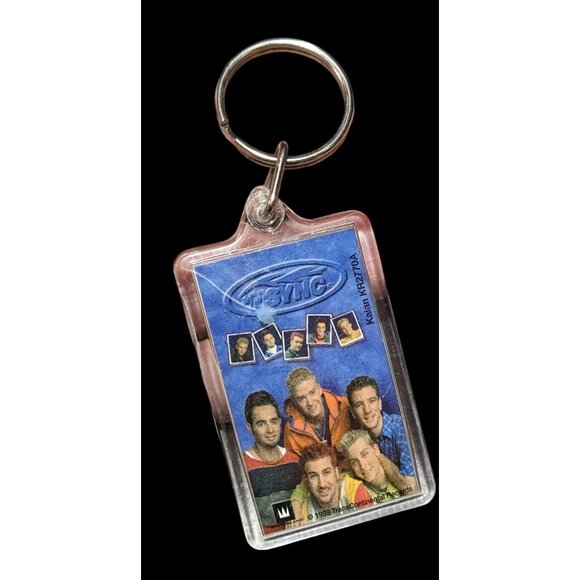 Vintage 90s NSYNC Collectible Picture Keychain - Picture 2 of 4